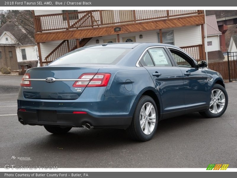 Blue / Charcoal Black 2018 Ford Taurus SEL AWD