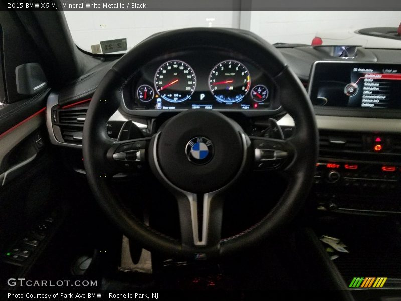 Mineral White Metallic / Black 2015 BMW X6 M