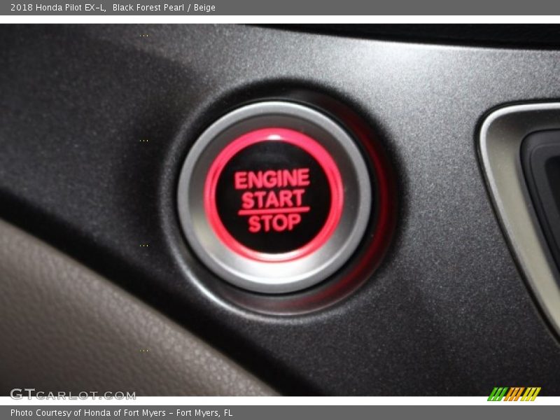 Black Forest Pearl / Beige 2018 Honda Pilot EX-L