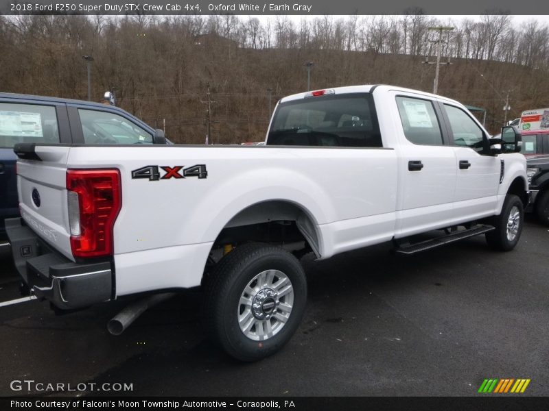 Oxford White / Earth Gray 2018 Ford F250 Super Duty STX Crew Cab 4x4