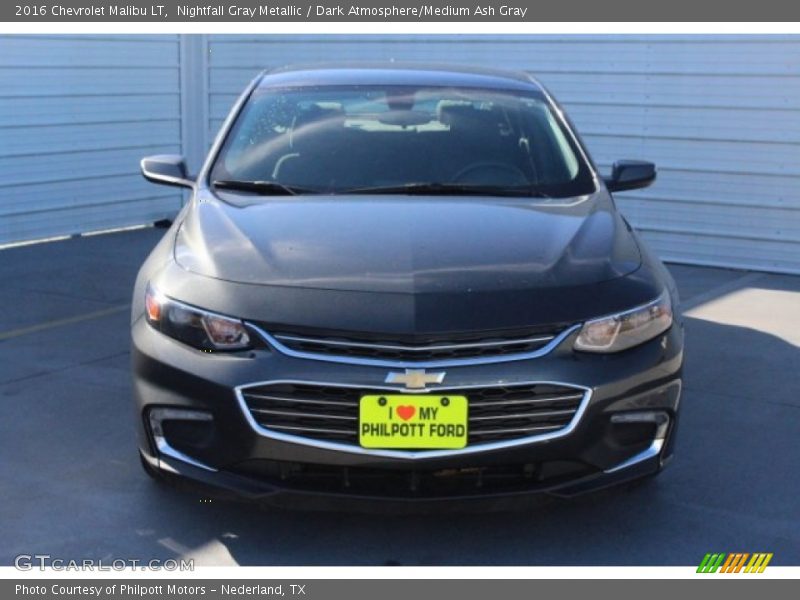Nightfall Gray Metallic / Dark Atmosphere/Medium Ash Gray 2016 Chevrolet Malibu LT