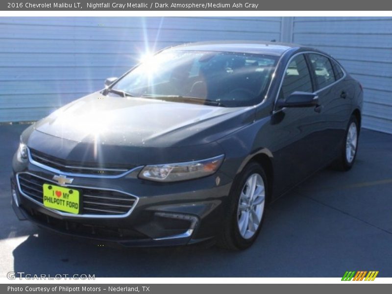 Nightfall Gray Metallic / Dark Atmosphere/Medium Ash Gray 2016 Chevrolet Malibu LT
