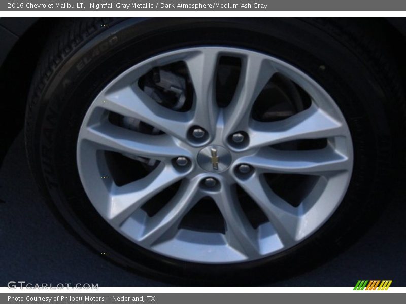 Nightfall Gray Metallic / Dark Atmosphere/Medium Ash Gray 2016 Chevrolet Malibu LT