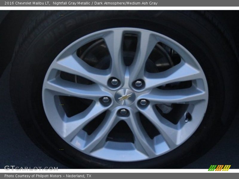Nightfall Gray Metallic / Dark Atmosphere/Medium Ash Gray 2016 Chevrolet Malibu LT