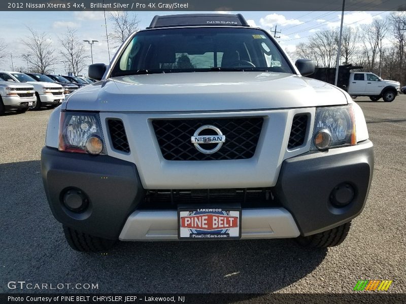 Brilliant Silver / Pro 4X Gray/Steel 2012 Nissan Xterra S 4x4