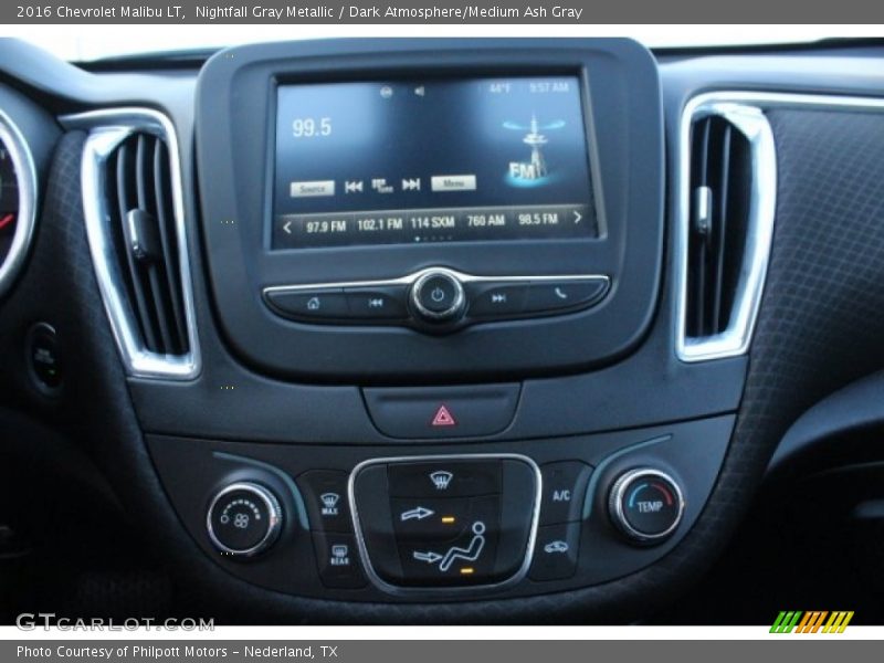 Nightfall Gray Metallic / Dark Atmosphere/Medium Ash Gray 2016 Chevrolet Malibu LT