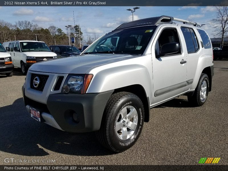 Brilliant Silver / Pro 4X Gray/Steel 2012 Nissan Xterra S 4x4