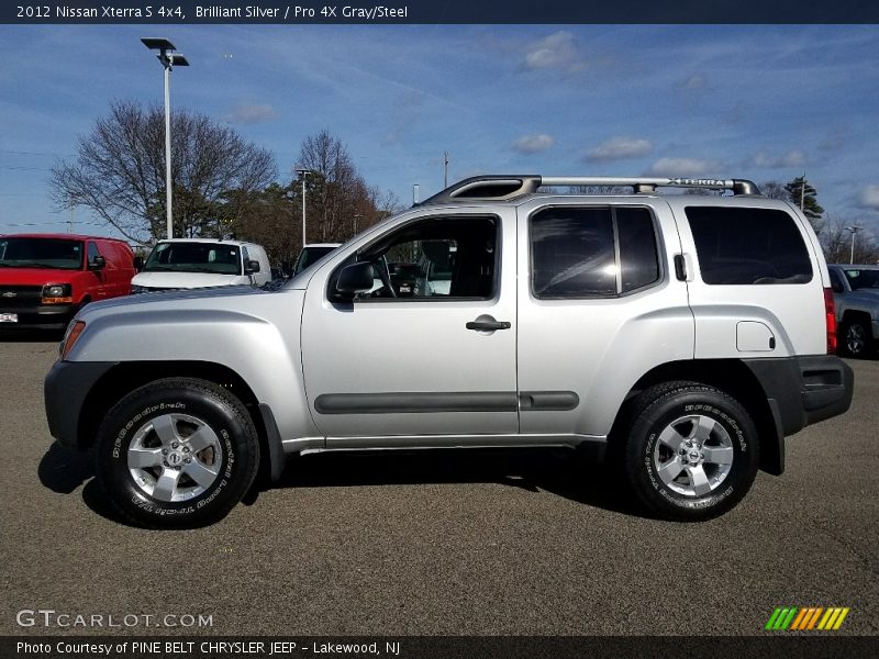 Brilliant Silver / Pro 4X Gray/Steel 2012 Nissan Xterra S 4x4