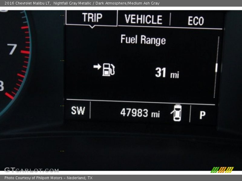 Nightfall Gray Metallic / Dark Atmosphere/Medium Ash Gray 2016 Chevrolet Malibu LT