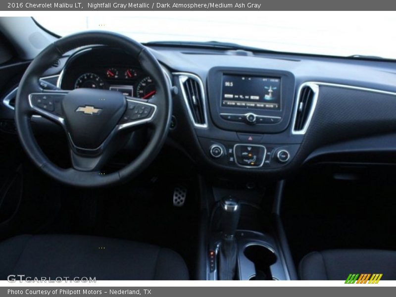 Nightfall Gray Metallic / Dark Atmosphere/Medium Ash Gray 2016 Chevrolet Malibu LT