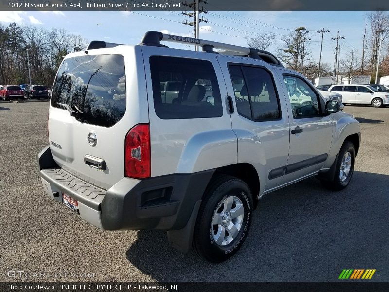 Brilliant Silver / Pro 4X Gray/Steel 2012 Nissan Xterra S 4x4