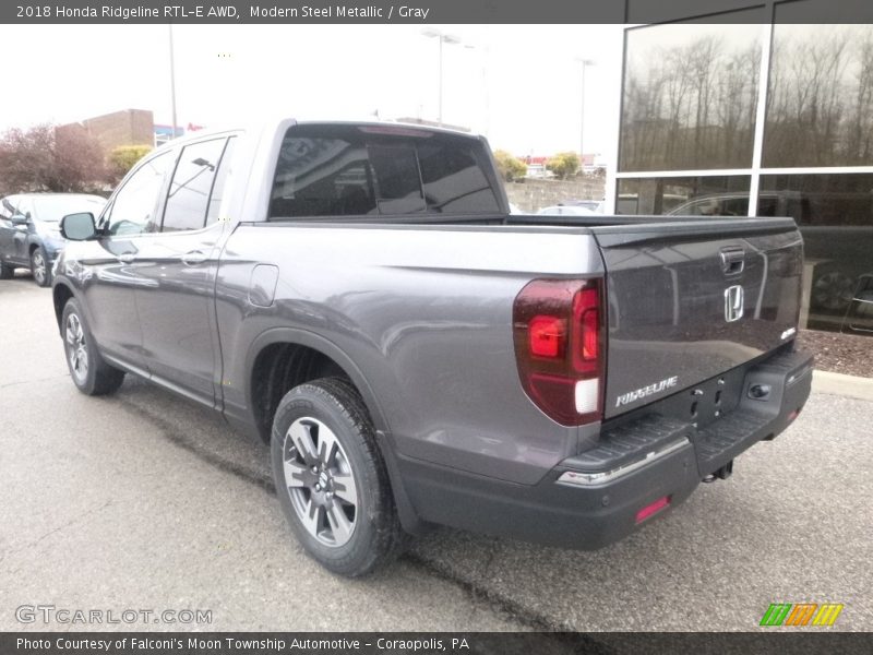 Modern Steel Metallic / Gray 2018 Honda Ridgeline RTL-E AWD