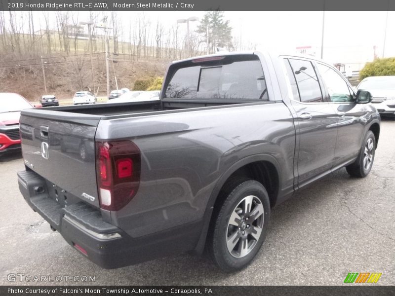 Modern Steel Metallic / Gray 2018 Honda Ridgeline RTL-E AWD