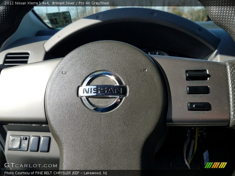 Brilliant Silver / Pro 4X Gray/Steel 2012 Nissan Xterra S 4x4