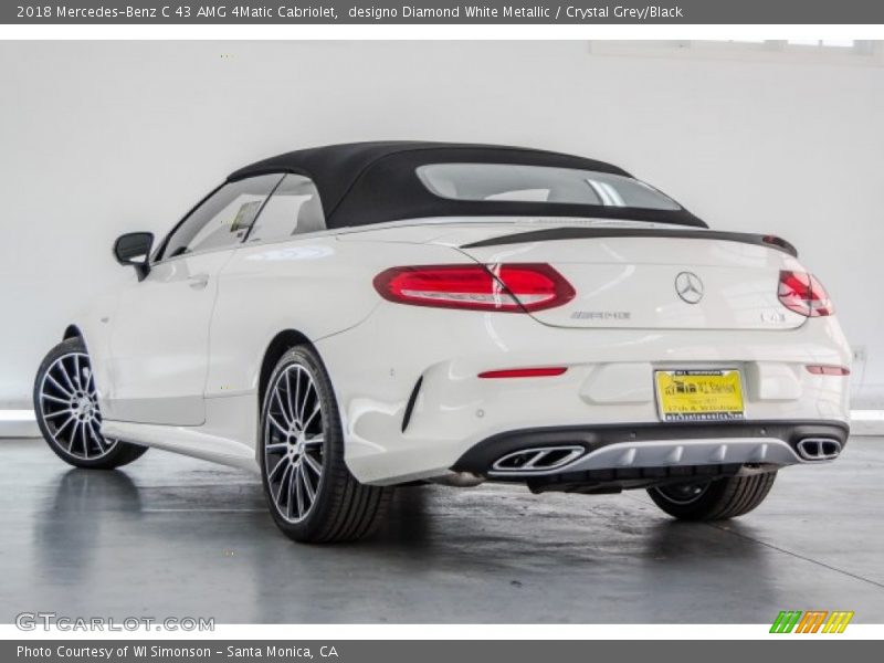 designo Diamond White Metallic / Crystal Grey/Black 2018 Mercedes-Benz C 43 AMG 4Matic Cabriolet