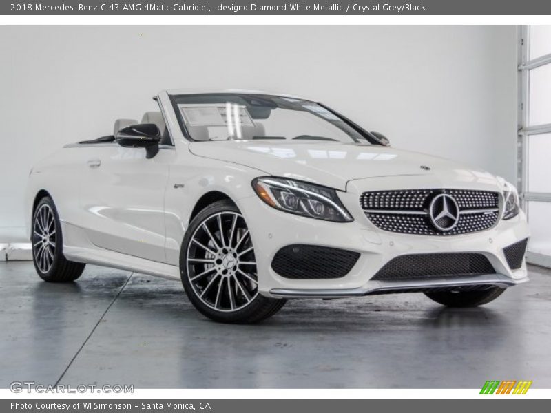 Front 3/4 View of 2018 C 43 AMG 4Matic Cabriolet