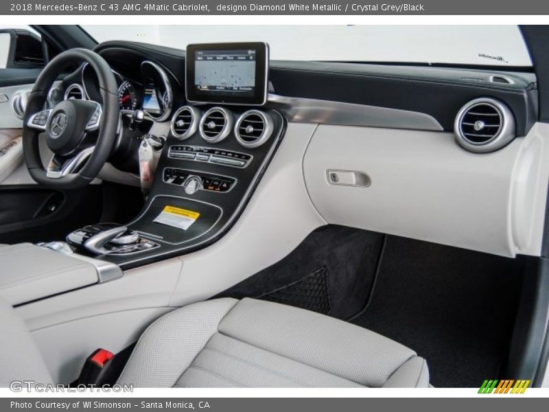 designo Diamond White Metallic / Crystal Grey/Black 2018 Mercedes-Benz C 43 AMG 4Matic Cabriolet