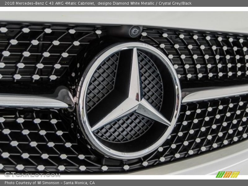 designo Diamond White Metallic / Crystal Grey/Black 2018 Mercedes-Benz C 43 AMG 4Matic Cabriolet