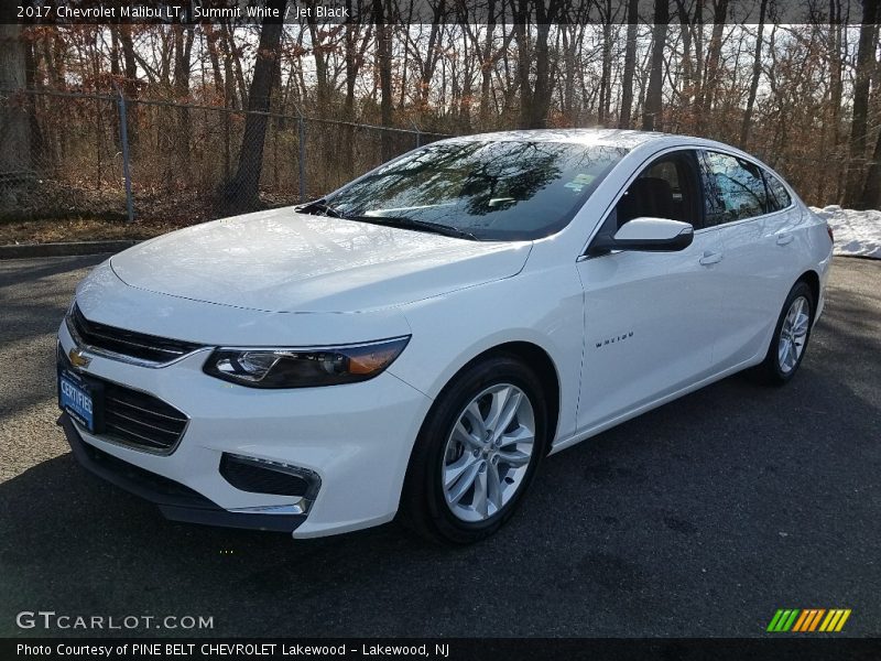 Summit White / Jet Black 2017 Chevrolet Malibu LT