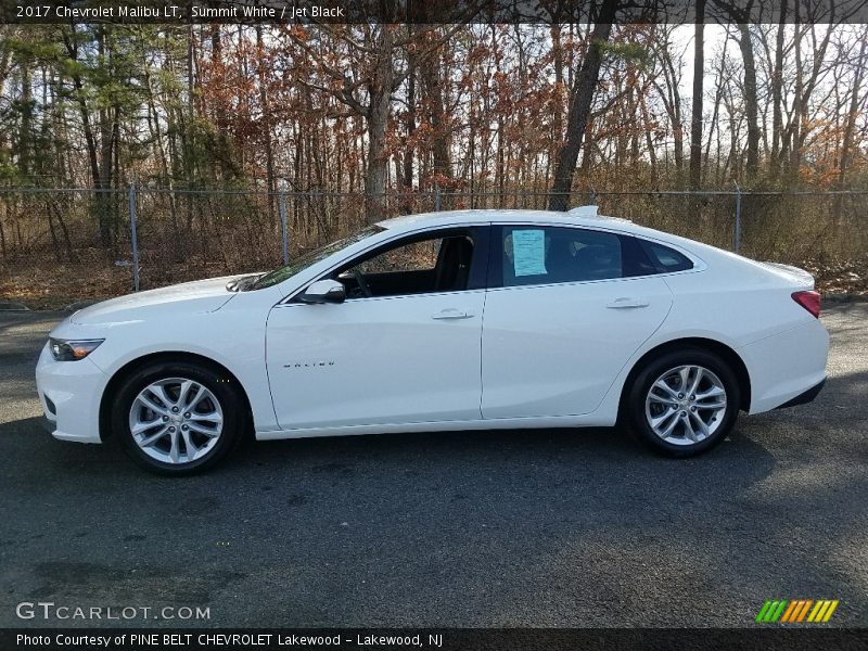 Summit White / Jet Black 2017 Chevrolet Malibu LT