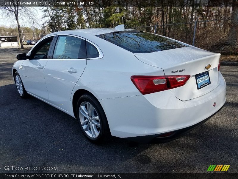 Summit White / Jet Black 2017 Chevrolet Malibu LT