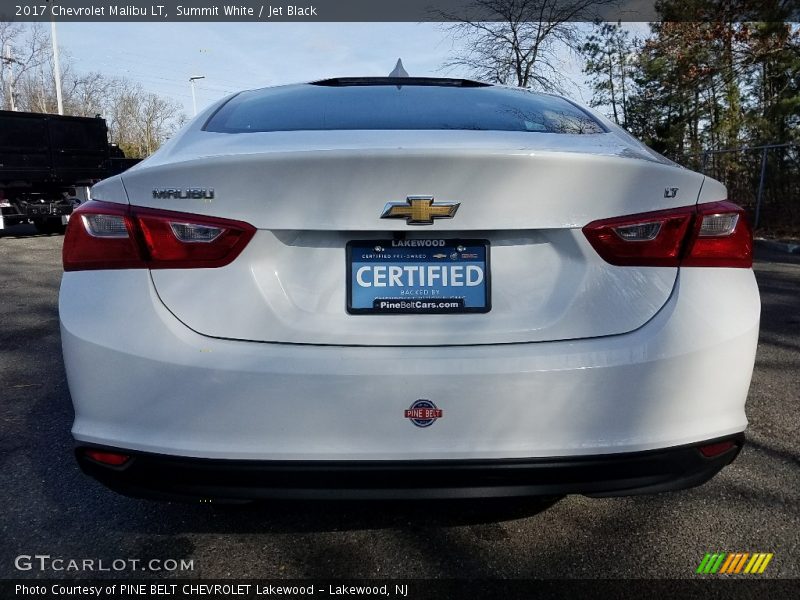 Summit White / Jet Black 2017 Chevrolet Malibu LT