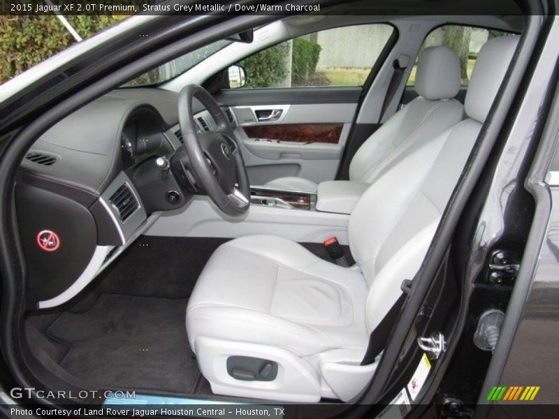 Stratus Grey Metallic / Dove/Warm Charcoal 2015 Jaguar XF 2.0T Premium