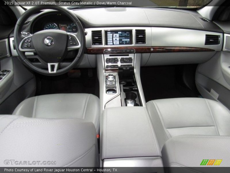 Stratus Grey Metallic / Dove/Warm Charcoal 2015 Jaguar XF 2.0T Premium