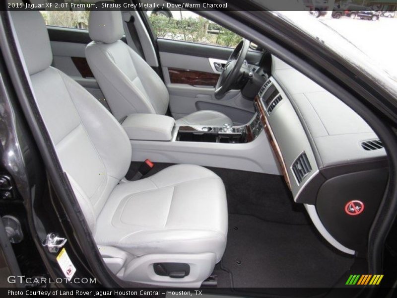 Stratus Grey Metallic / Dove/Warm Charcoal 2015 Jaguar XF 2.0T Premium