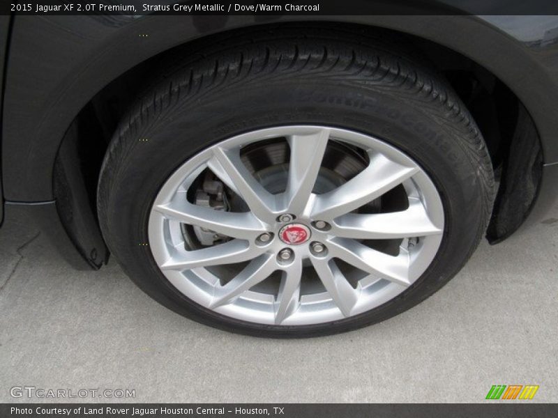 Stratus Grey Metallic / Dove/Warm Charcoal 2015 Jaguar XF 2.0T Premium