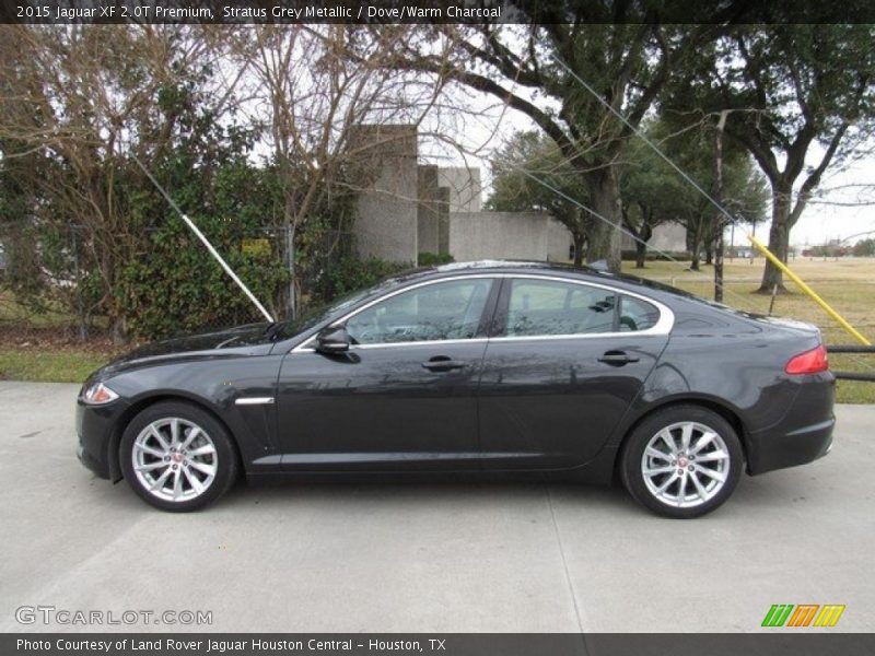 Stratus Grey Metallic / Dove/Warm Charcoal 2015 Jaguar XF 2.0T Premium