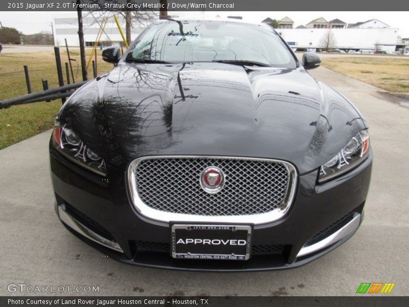 Stratus Grey Metallic / Dove/Warm Charcoal 2015 Jaguar XF 2.0T Premium