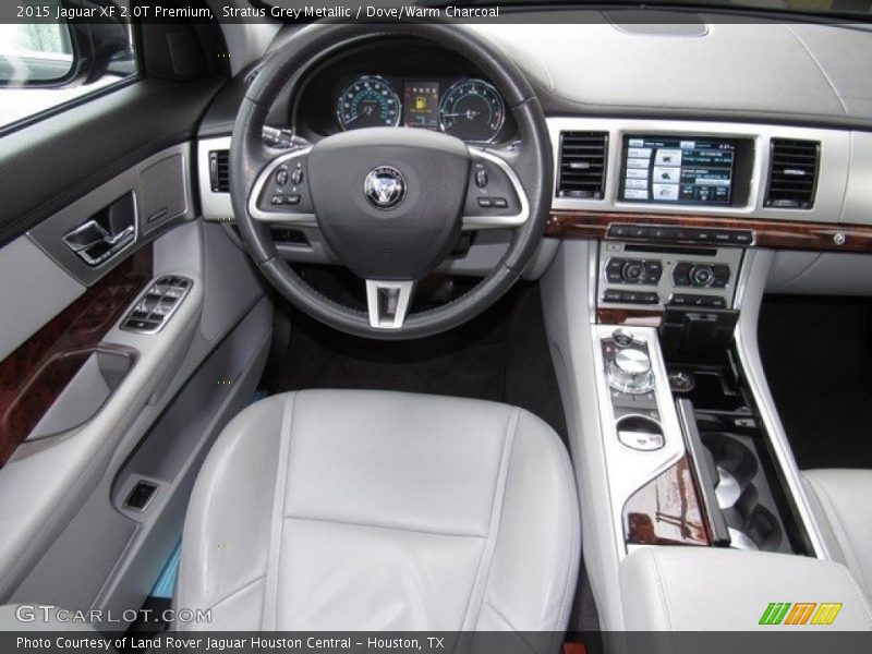 Stratus Grey Metallic / Dove/Warm Charcoal 2015 Jaguar XF 2.0T Premium