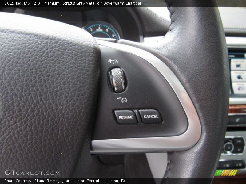 Stratus Grey Metallic / Dove/Warm Charcoal 2015 Jaguar XF 2.0T Premium