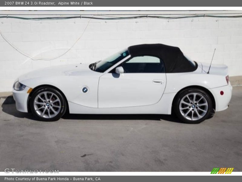 Alpine White / Black 2007 BMW Z4 3.0i Roadster