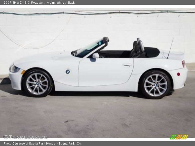 Alpine White / Black 2007 BMW Z4 3.0i Roadster