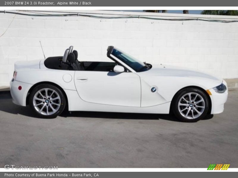 Alpine White / Black 2007 BMW Z4 3.0i Roadster
