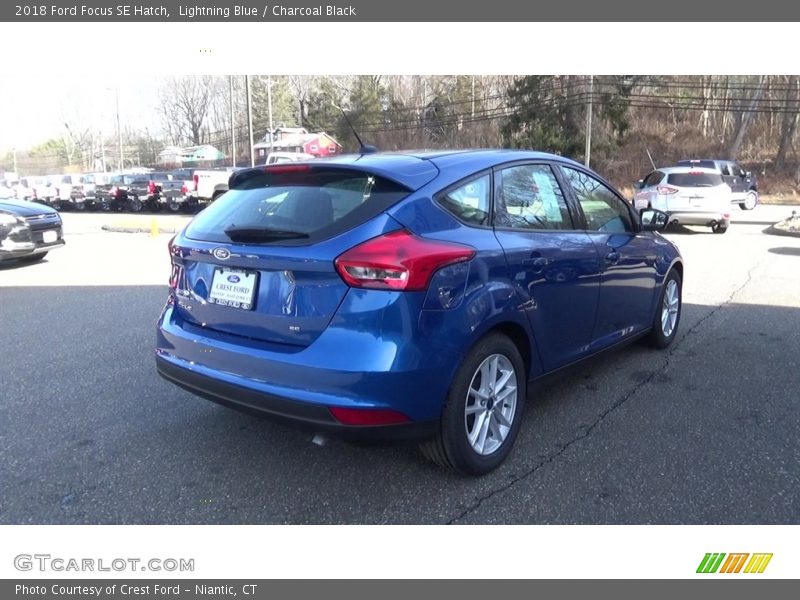 Lightning Blue / Charcoal Black 2018 Ford Focus SE Hatch