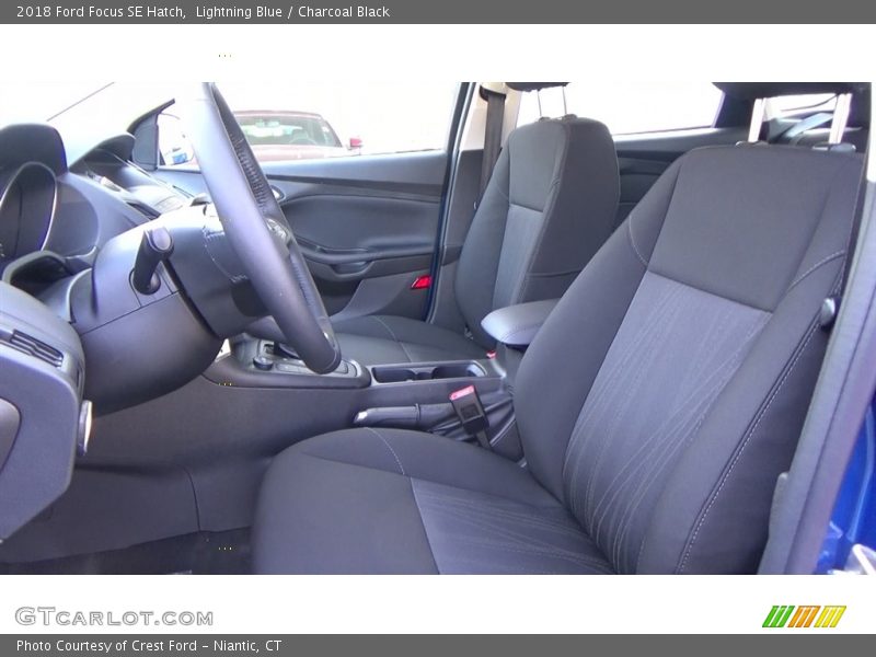 Lightning Blue / Charcoal Black 2018 Ford Focus SE Hatch