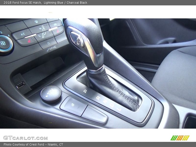Lightning Blue / Charcoal Black 2018 Ford Focus SE Hatch