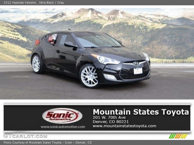 Ultra Black / Gray 2012 Hyundai Veloster