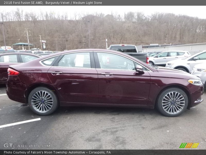  2018 Fusion SE AWD Burgundy Velvet
