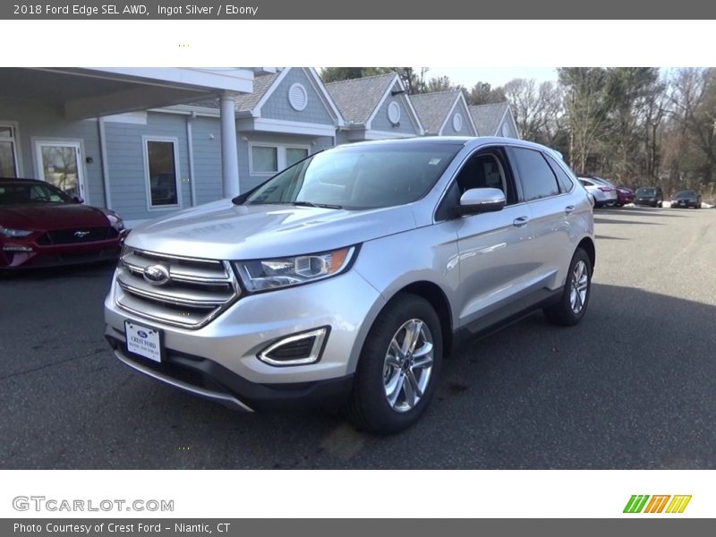 Ingot Silver / Ebony 2018 Ford Edge SEL AWD