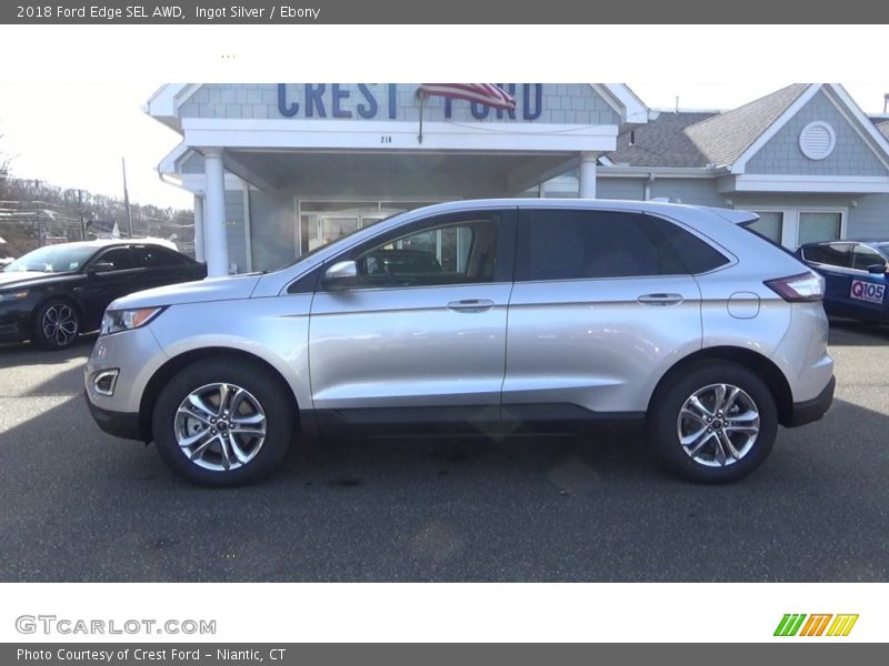 Ingot Silver / Ebony 2018 Ford Edge SEL AWD