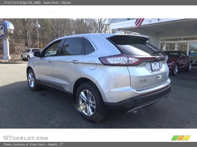 Ingot Silver / Ebony 2018 Ford Edge SEL AWD