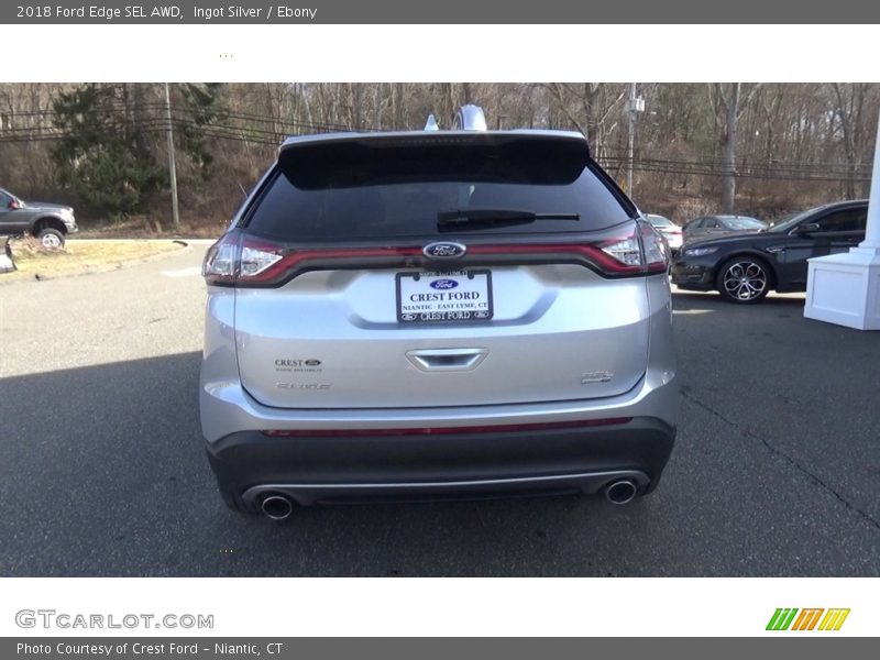 Ingot Silver / Ebony 2018 Ford Edge SEL AWD