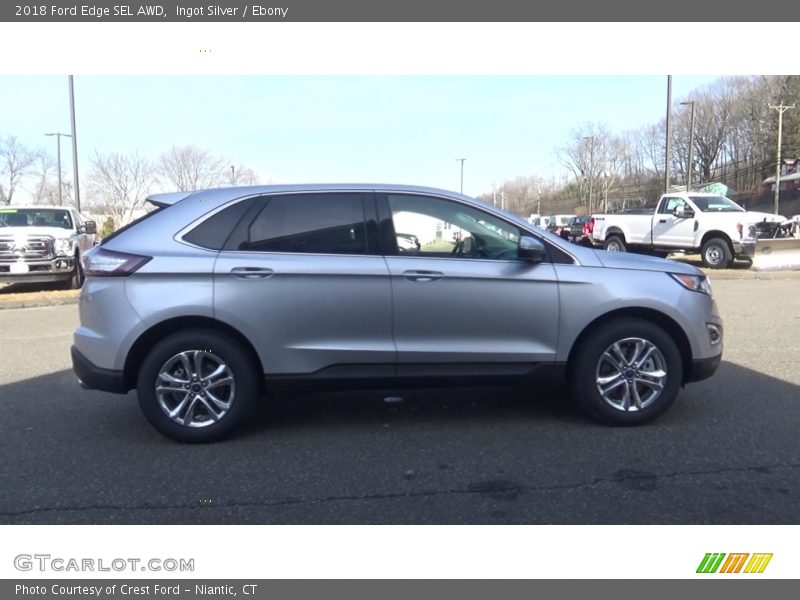 Ingot Silver / Ebony 2018 Ford Edge SEL AWD