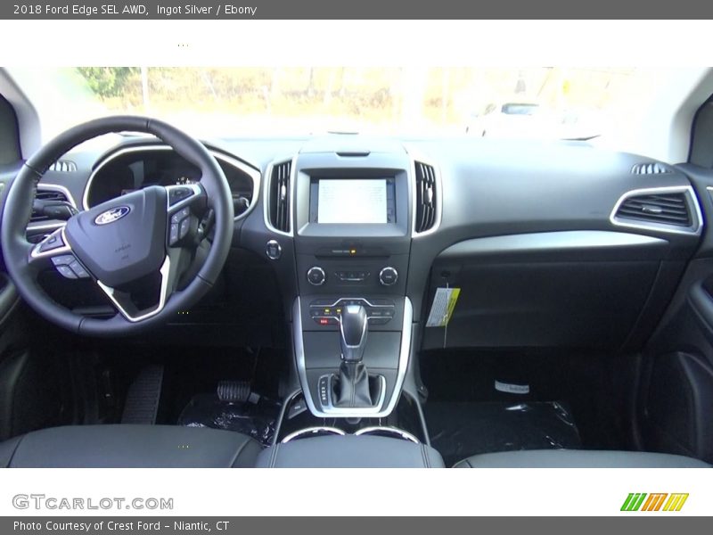 Ingot Silver / Ebony 2018 Ford Edge SEL AWD