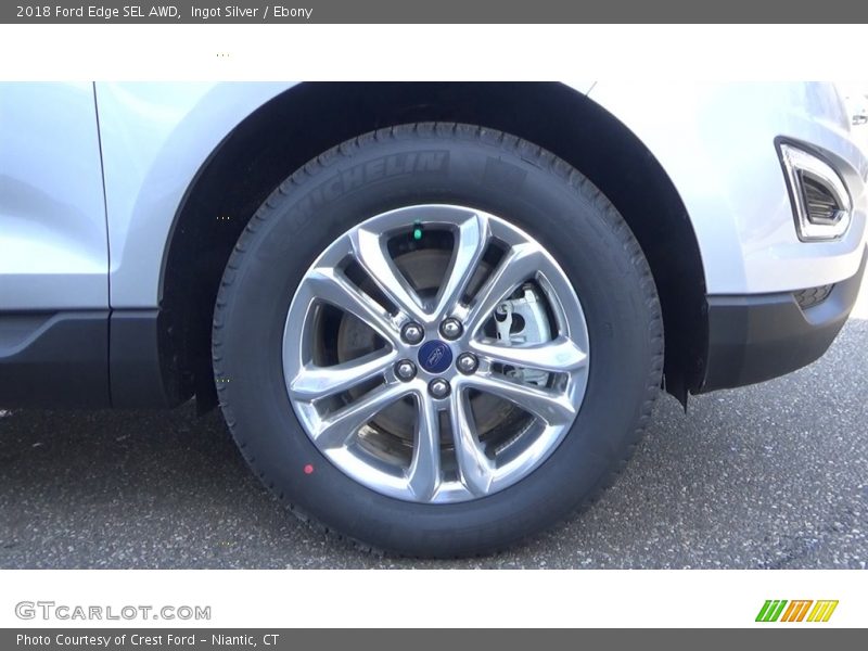Ingot Silver / Ebony 2018 Ford Edge SEL AWD