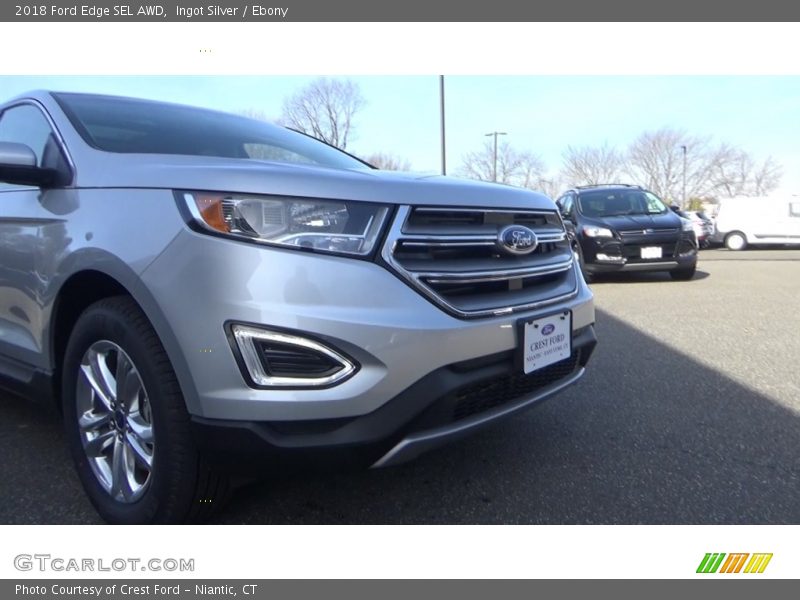 Ingot Silver / Ebony 2018 Ford Edge SEL AWD